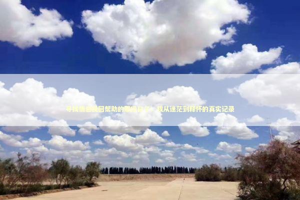 寻找情感挽回帮助的那段日子：我从迷茫到释怀的真实记录