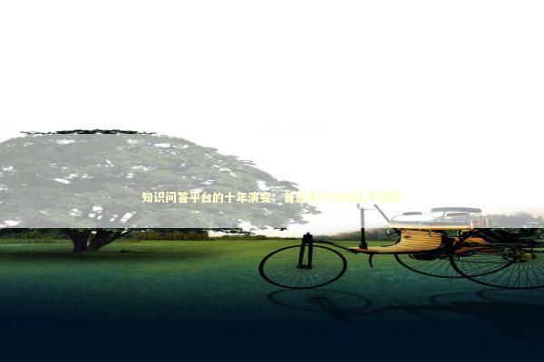 知识问答平台的十年演变：普通用户如何从中受益